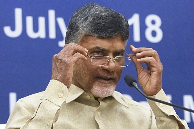 Andhra Pradesh Chief Minister Chandrababu Naidu (Photo by Pankaj Nangia/India Today Group/Getty Images)