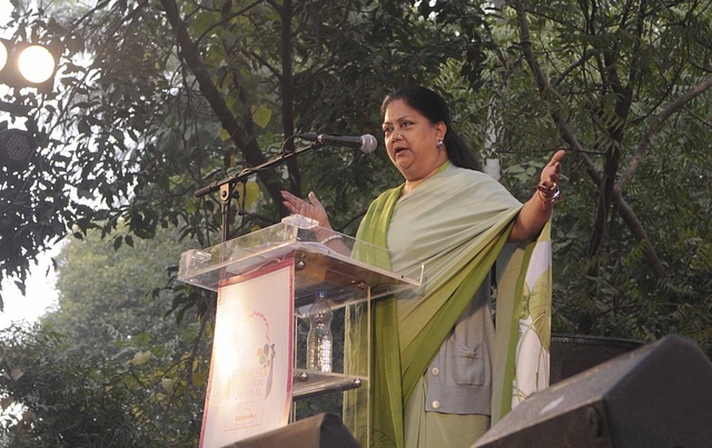 Chief Minister Vasundhara Raje (Photo by Himanshu Vyas/Hindustan Times via Getty Images)