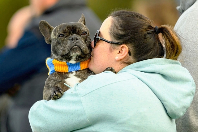 A woman with a her pet dog. (representative picture) (Kai Schwoerer/Getty Images)