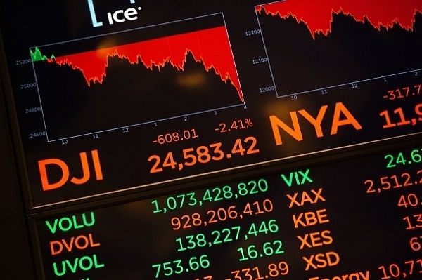 New York Stock Exchange on 24 October  2018 (Photo by BRYAN R. SMITH/AFP/Getty Images)