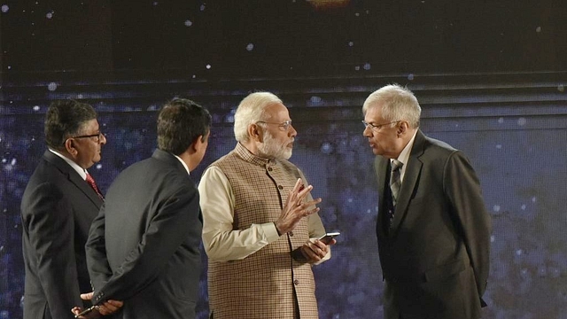 India’s PM Modi with his Sri Lankan Counterpart. Photo by Vipin Kumar/Hindustan Times via Getty Images