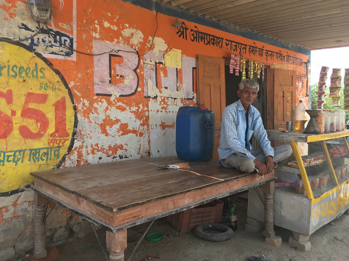 Om Prakash Rajput who runs a tea-stall at Lalawandi chowk