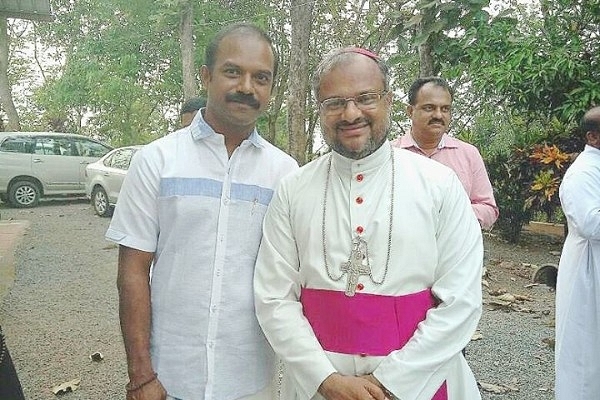 Right - Rape accused Bishop Franco Mulakkal (Facebook)