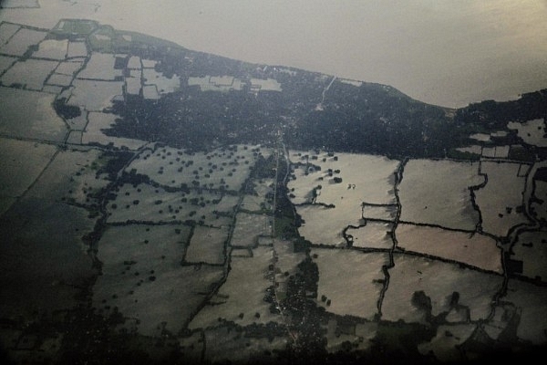 An aerial shot of floods from Thiruvananthapuram on 24 August  2018 (Atul Loke/Getty Images)