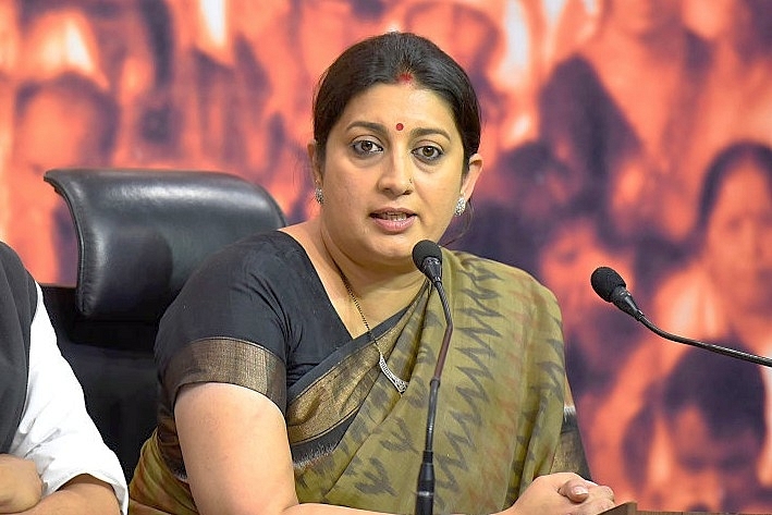 Union Minister Smriti Irani. (Ravi Choudhary/Hindustan Times via Getty Images)