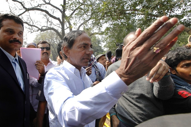 TRS Chief K Chandrasekhar Rao (Arvind Yadav/Hindustan Times via Getty Images)