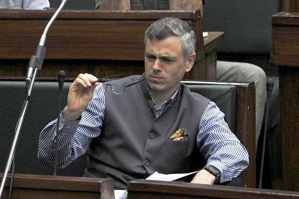 Former Chief Minister of J&amp;K Omar Abdullah  (Photo by Nitin Kanotra/Hindustan Times via Getty Images)