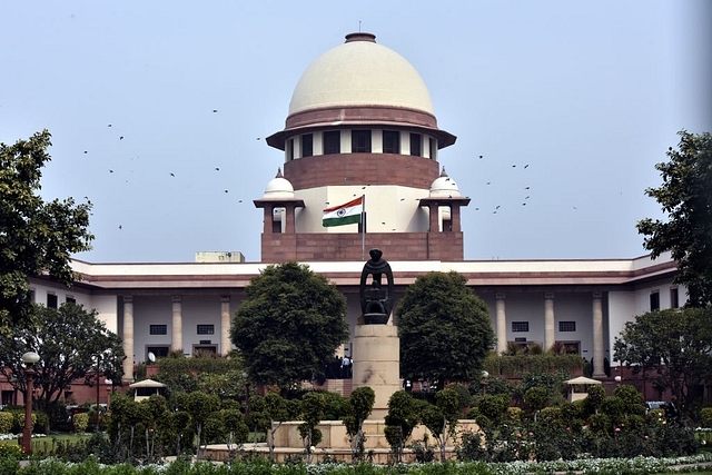 A view of Supreme Court building on February 12, 2018 in New Delhi. (Photo by Sonu Mehta/Hindustan Times via Getty Images)