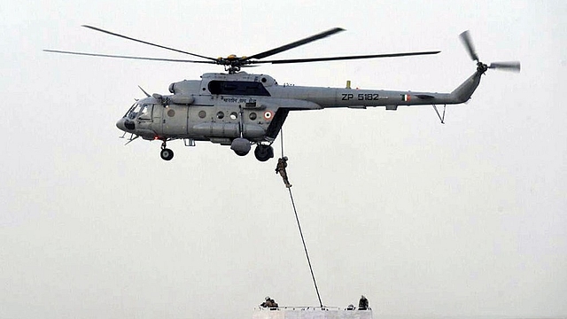 An Indian military exercise. (Photo by Sonu Mehta/Hindustan Times via Getty Images)