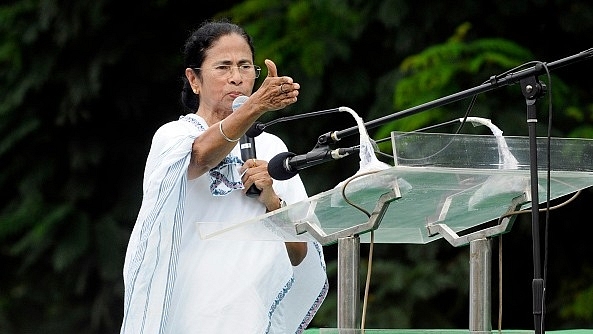 West Bengal Chief Minister Mamata Banerjee addresses her supporters  in Kolkata, India. (Photo by Samir Jana/Hindustan Times via Getty Images)