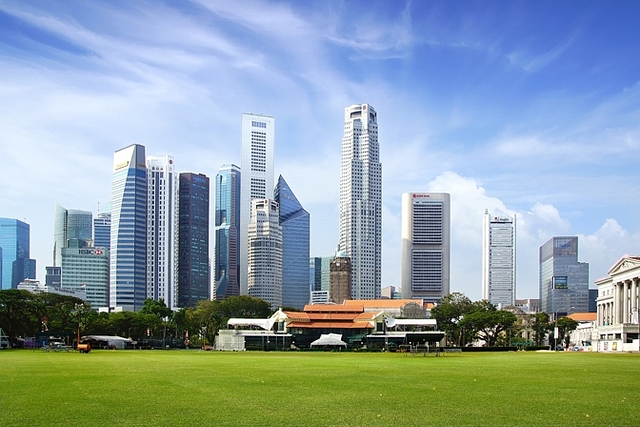 A view of the Singapore skyline