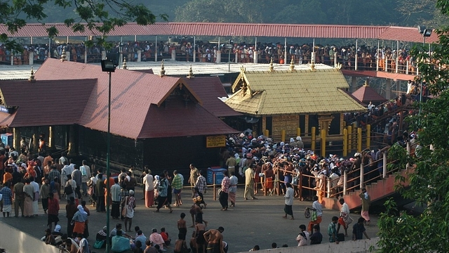 Sabarimala temple. (Photo by Shankar/The India Today Group/GettyImages)