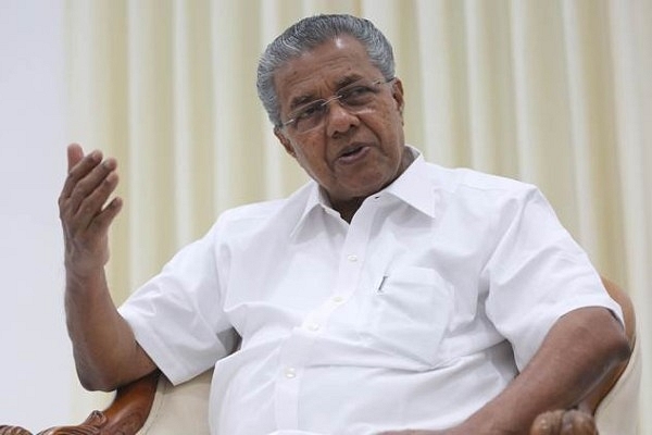 Chief Minister of Kerala Pinarayi Vijayan, photographed in Delhi’s Kerala house. (Ramesh Pathania/Mint via Getty Images)