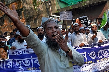 A Rohingya rally in West Bengal in 2017.&nbsp;