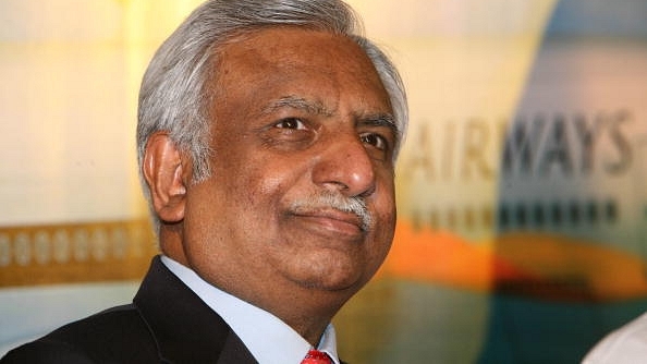 Naresh Goyal at a press conference in New Delhi. (Hemant Chawla/The India Today Group/GettyImages)&nbsp;