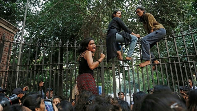 Pinjra Tod Protestors&nbsp; (Sanchit Khanna/Hindustan Times )