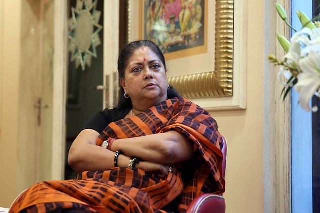 Rajasthan Chief Minister Vasundhara Raje. (Himanshu Vyas/Hindustan Times via GettyImages)&nbsp;