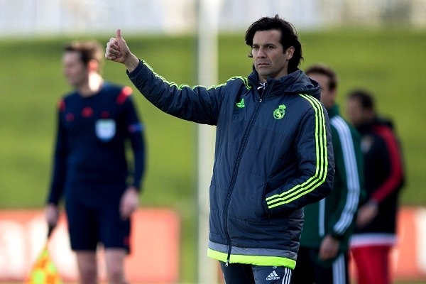 Santiago Solari of Real Madrid CF  during a UEFA Youth League Quarter Finals match in Madrid, Spain. (Photo by Gonzalo Arroyo Moreno/Getty Images)