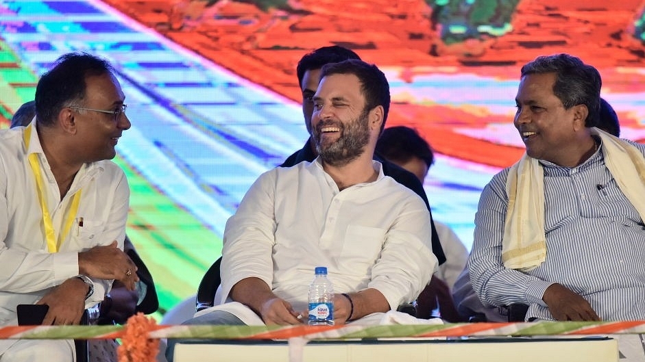 Rahul Gandhi  in Bengaluru. (Arijit Sen/Hindustan Times via Getty Images)