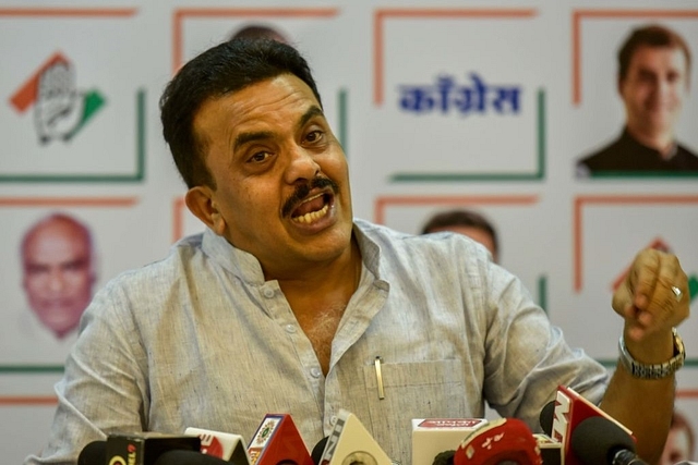 Congress leader Sanjay Nirupam. (Kunal Patil/Hindustan Times via Getty Images)