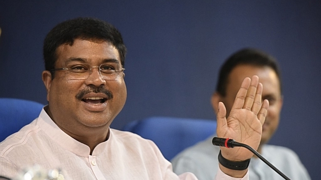 Minister of Petroleum &amp; Natural Gas and Skill Development &amp; Entrepreneurship, Dharmendra Pradhan (Vipin Kumar/ Hindustan Times via Getty Images)