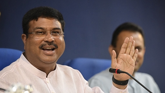 Minister of Petroleum &amp; Natural Gas and Skill Development &amp; Entrepreneurship, Dharmendra Pradhan (Vipin Kumar/ Hindustan Times via Getty Images)