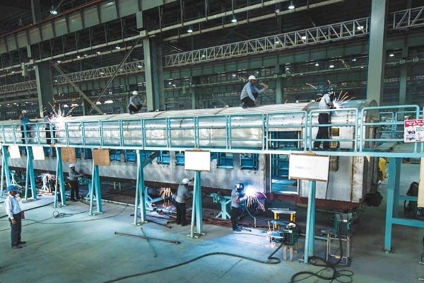 Indian Railways Coach being manufactured (Facebook)