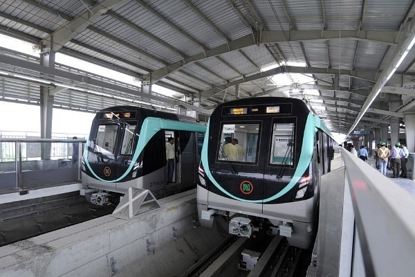 Noida Metro’s Aqua Line  (Photo by Sunil Ghosh/Hindustan Times via Getty Images)