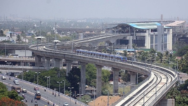 Representative Image of an elevated Chennai Metro line (Photo by Jaison G/India Today Group/Getty Images)