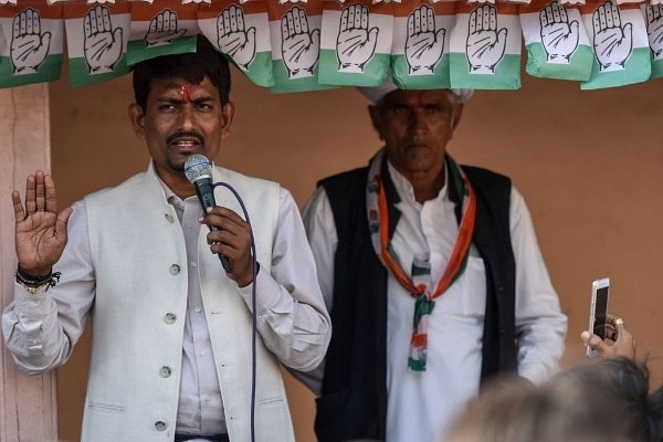 Congress MLA Alpesh Thakor (left). (Photo by Kunal Patil/Hindustan Times via Getty Images)