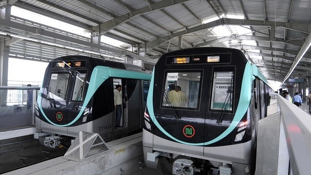 Noida Metro Rail (Sunil Ghosh/Hindustan Times via Getty Images)