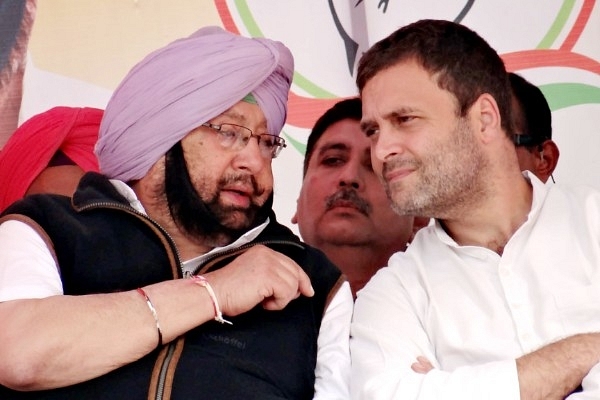 Punjab Chief Minister Amarinder Singh with Rahul Gandhi (Sanjeev Kumar/Hindustan Times via Getty Images)