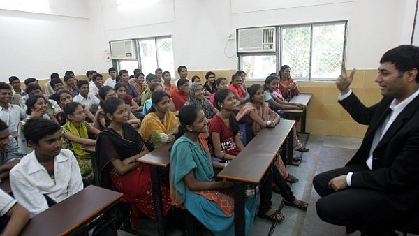 Classroom students at a college in Mumbai (Kunal Patil/Hindustan Times via Getty Images)