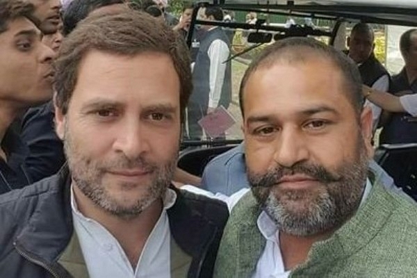 Congress president Rahul Gandhi and Jalandhar West MLA Sushil Rinku (Image Credits: twitter.com/ShushilRinkuINC)