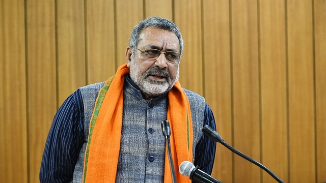 Union Minister Giriraj Singh. (Photo by Sanchit Khanna/Hindustan Times via Getty Images)