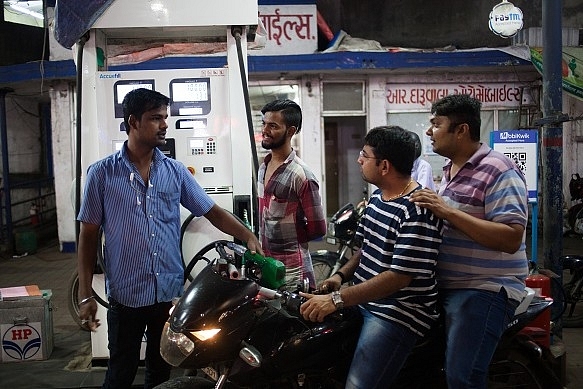 A petrol pump in India (Photo by Karen Dias/Bloomberg via Getty Images)