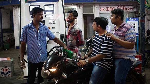 A petrol pump in India (Photo by Karen Dias/Bloomberg via Getty Images)