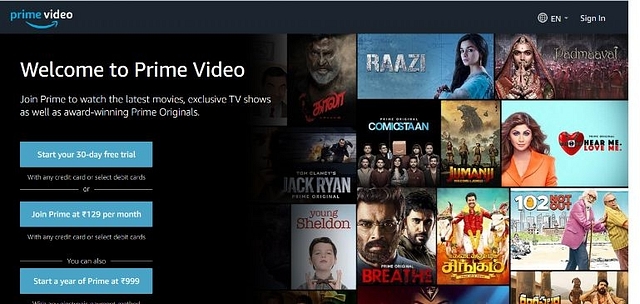 Pankaj Tripathi starrer Mirzapur will be the fifth Prime original show this year. (Screen grab of Amazon Prime Video Website)&nbsp;