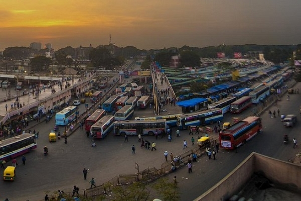 A view of Bengaluru’s Magestic Bus Stand (@NkBlr/Twitter)