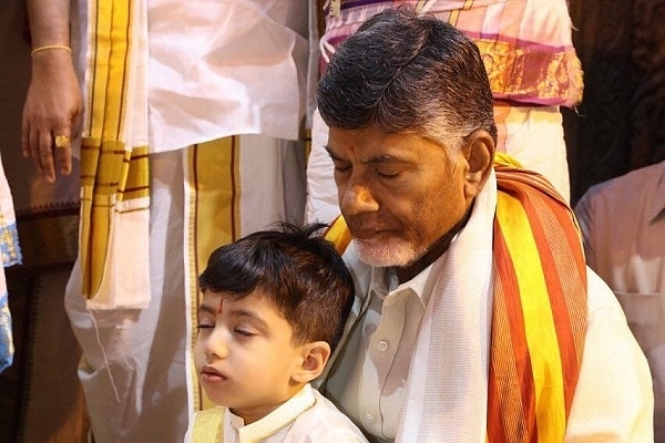 CM and his grandson (@BNageswarRao/Facebook)