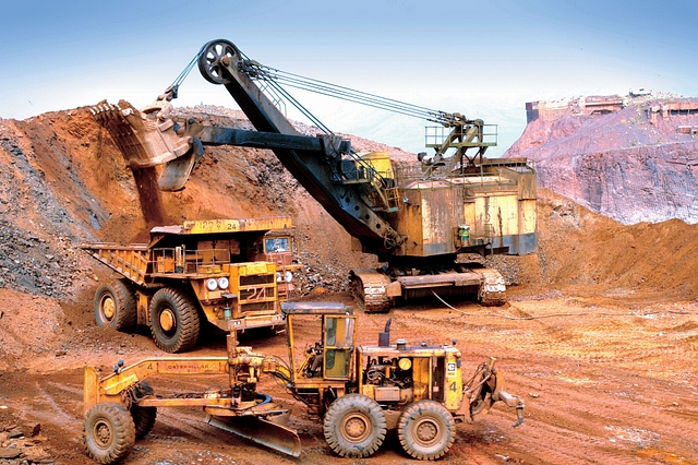  A view of Earth movers at KIOCL mines (Kudremukh Iron Ore Company Limited), in Bangalore. (Deepak G Pawar/The India Today Group/Getty Images)