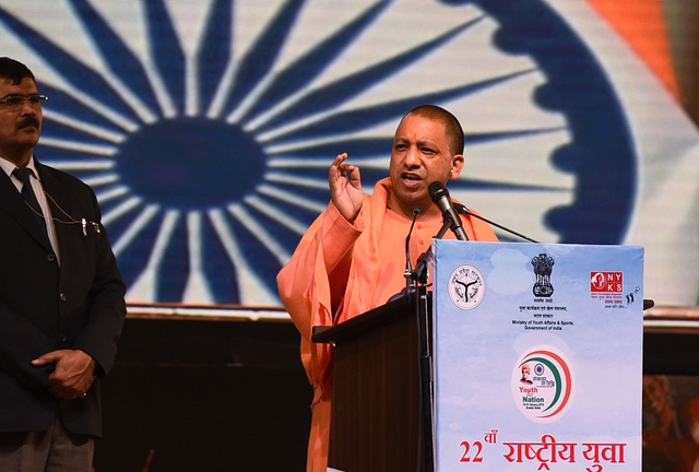 Uttar Pradesh Chief Minister Yogi Adityanath. (Virendra Singh Gosain/Hindustan Times via GettyImages)&nbsp;