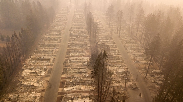 Devastation caused by the Camp Fire