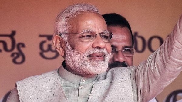 Prime Minister Narendra Modi at an event in Karnataka. (Arijit Sen/Hindustan Times via Getty Images)