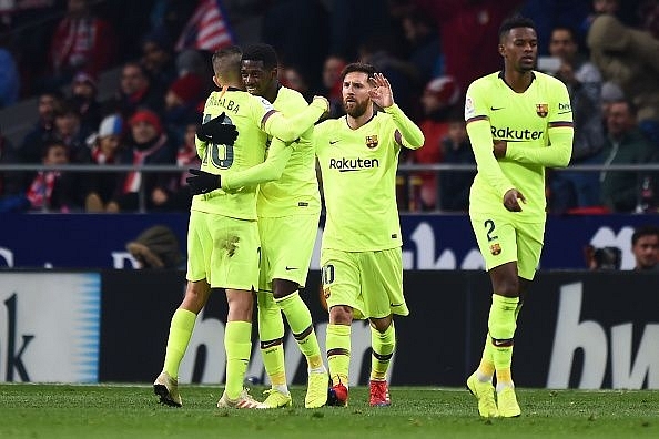 FC Barcelona players  (Photo by Denis Doyle/Getty Images)