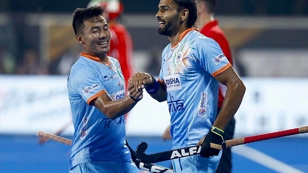 India recorded an easy victory in its opening fixture against South Africa (@TheHockeyIndia/Twitter)