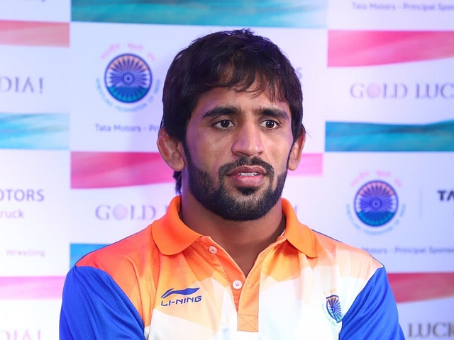 Bajrang Punia has won five medals this season.  (image- @BajrangPunia via Twitter)