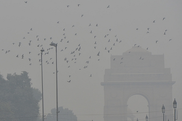 Representative image of heavy smog near India Gate in New Delhi. (Photo by K Asif/India Today Group/Getty Images)