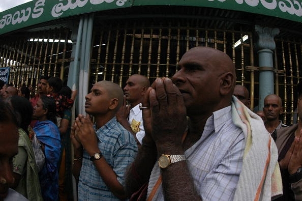 Devotees at Lord Venkateswara Temple in Tirumala, Tirupati. (GettyImages)