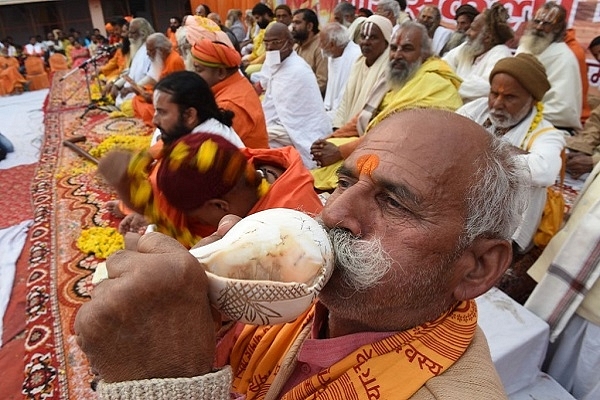 Ram Lalla resides under a canvas tent, but it remains to be seen for how long. (Deepak Gupta/Hindustan Times via Getty Images)